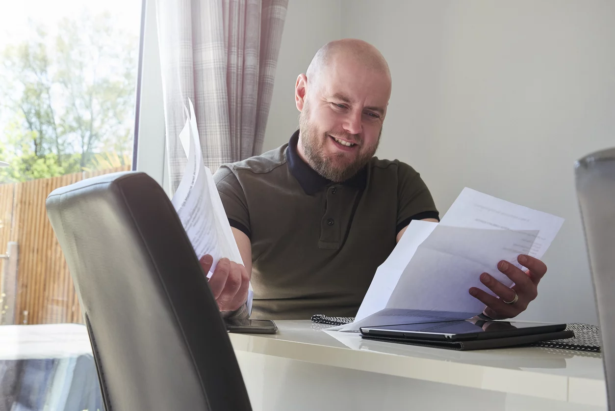 Man happy to read IRS penalty abatement acceptance letter